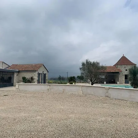 Demeure Charentaise Standing - Grande Piscine - Jacuzzi Balneo - Pool House Villa Barbezieux-Saint-Hilaire